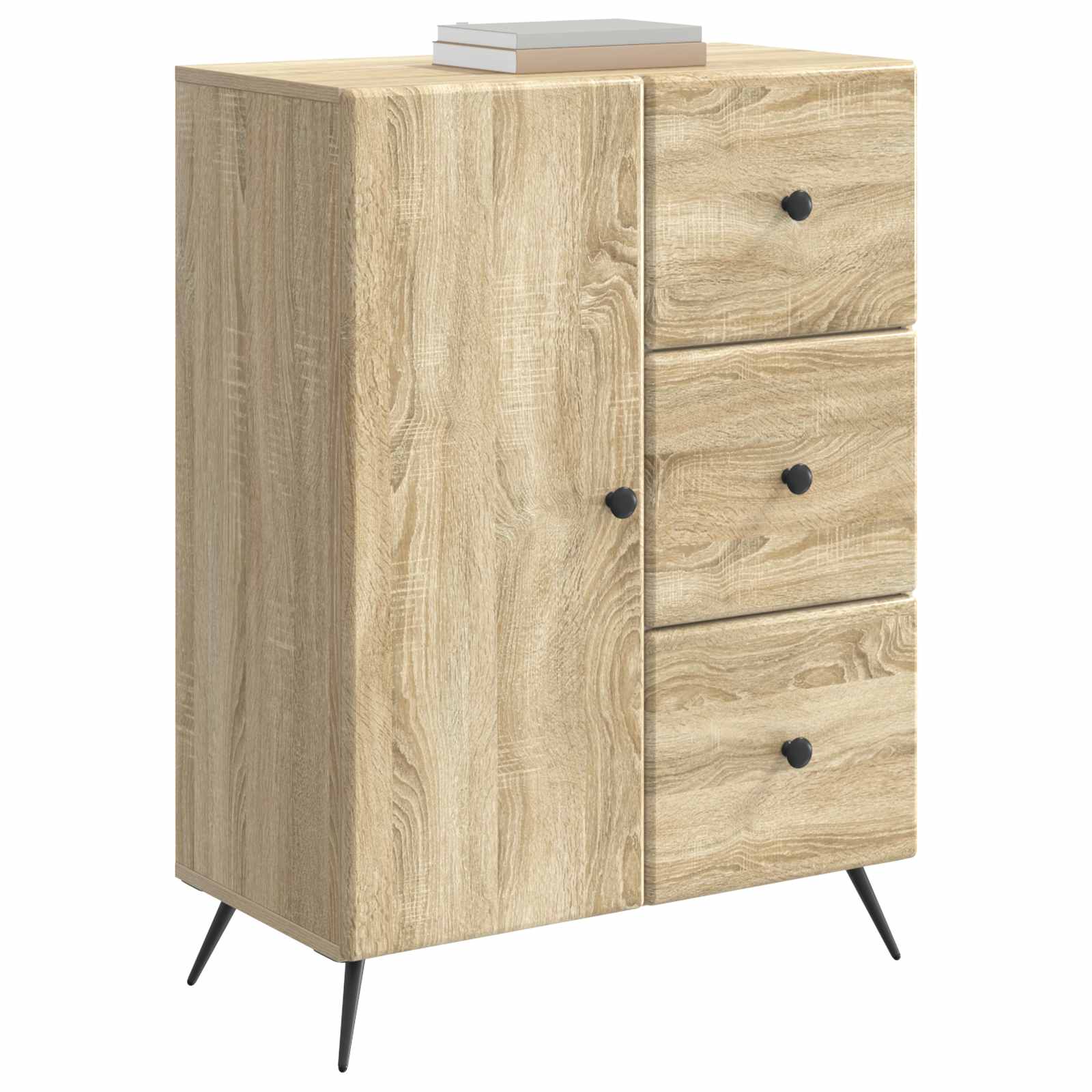 vidaXL Bufet dąb Sonoma 66 x 34,5 x 90 cm Drewno inżynieryjne