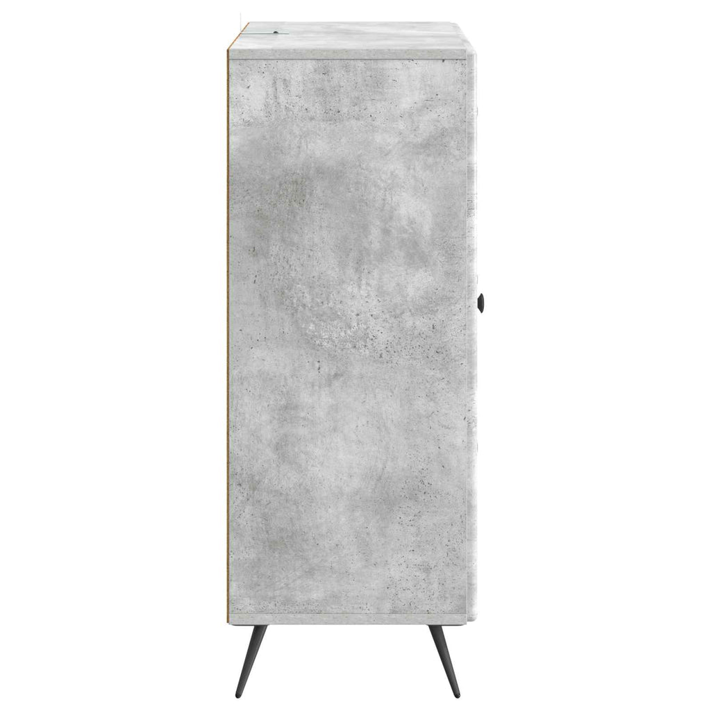 vidaXL Bufet Betonowy szary 66 x 34,5 x 90 cm Drewno inżynieryjne