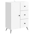 vidaXL Bufet Biały wysoki połysk 66 x 34,5 x 90 cm Drewno inżynieryjne