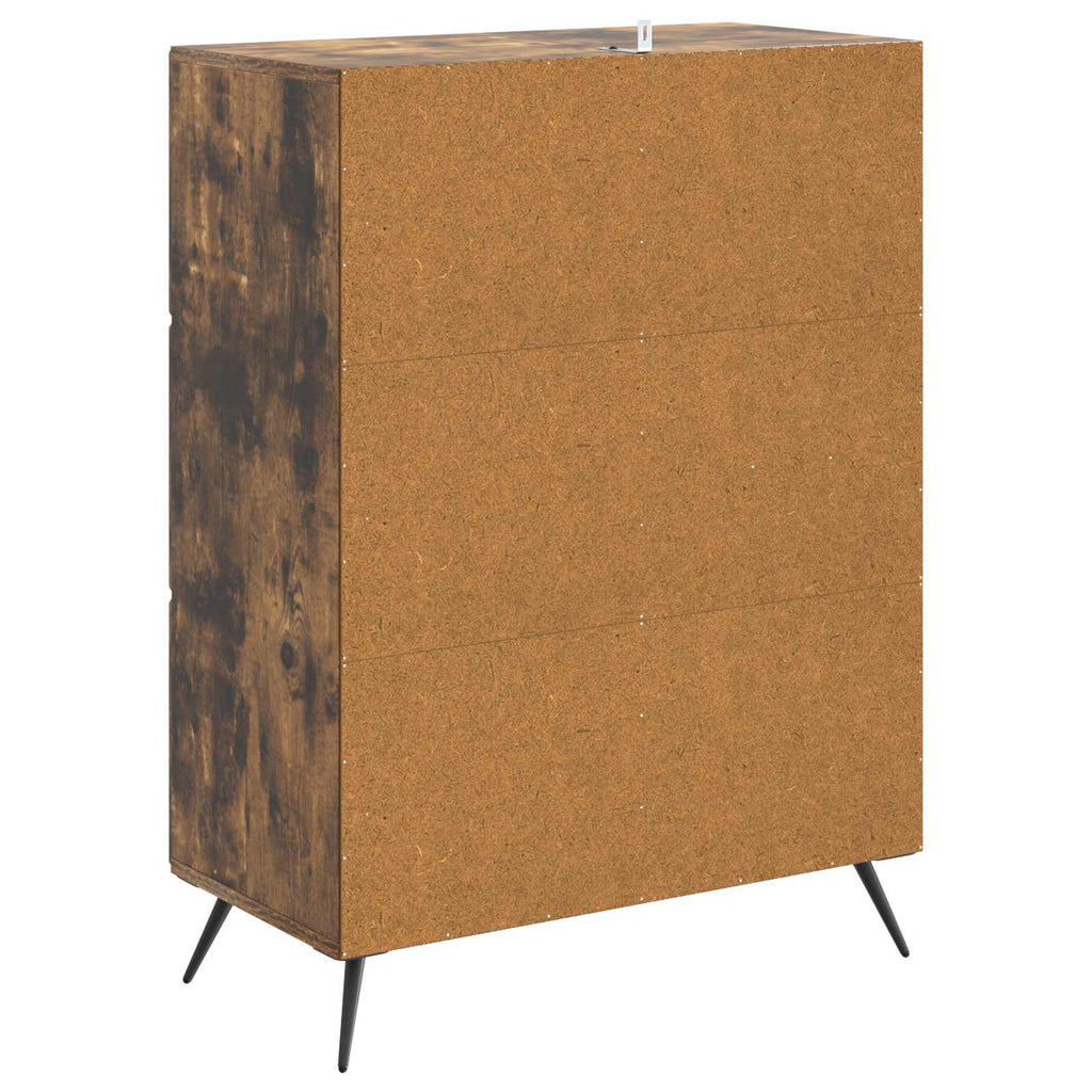 vidaXL Bufet Dąb wędzony 66 x 34,5 x 90 cm Drewno inżynieryjne