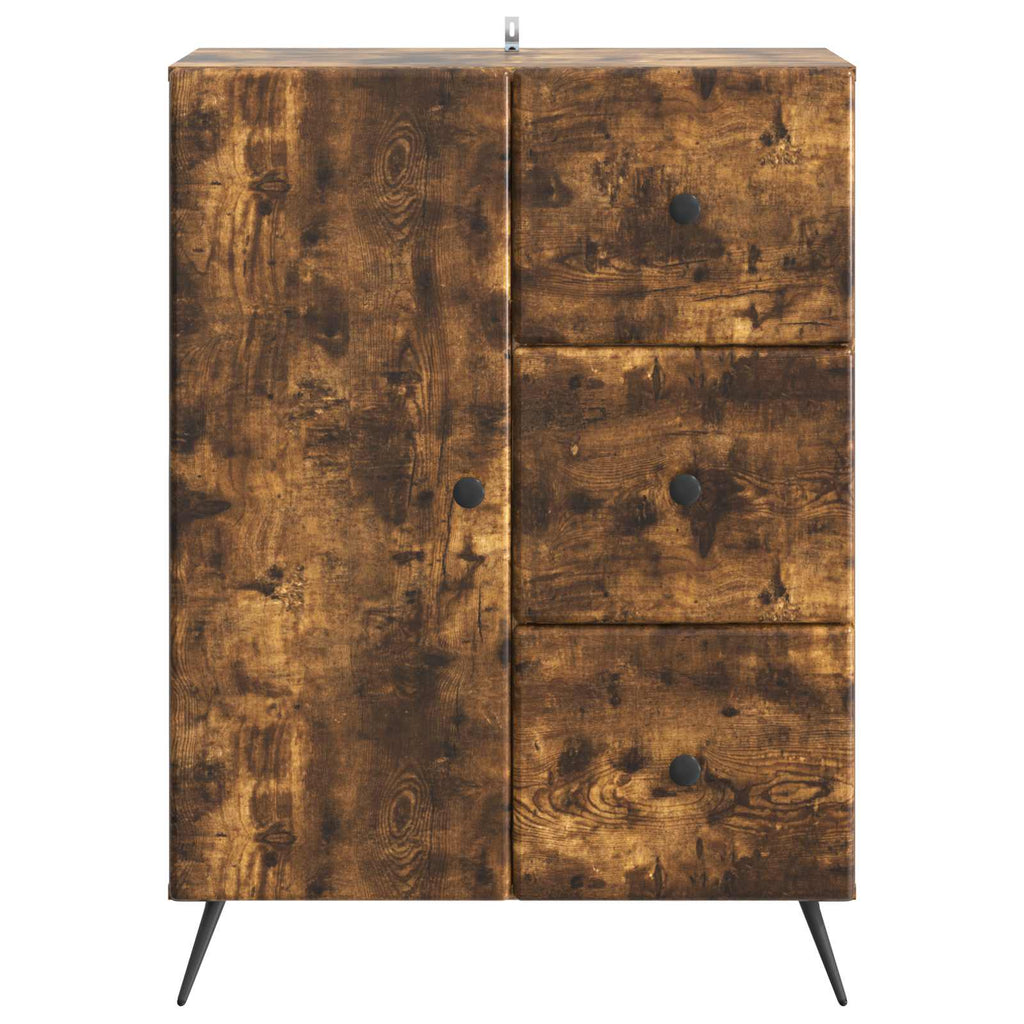 vidaXL Bufet Dąb wędzony 66 x 34,5 x 90 cm Drewno inżynieryjne