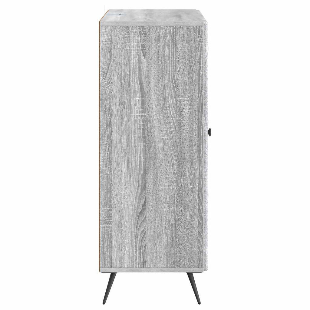 vidaXL Bufet Szary Sonoma 66 x 34,5 x 90 cm Drewno inżynieryjne