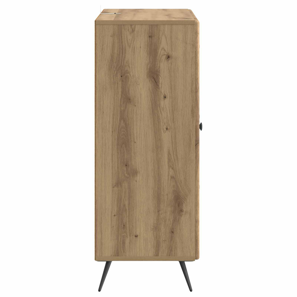 vidaXL Bufet Dąb artisan 66 x 34,5 x 90 cm Drewno inżynieryjne