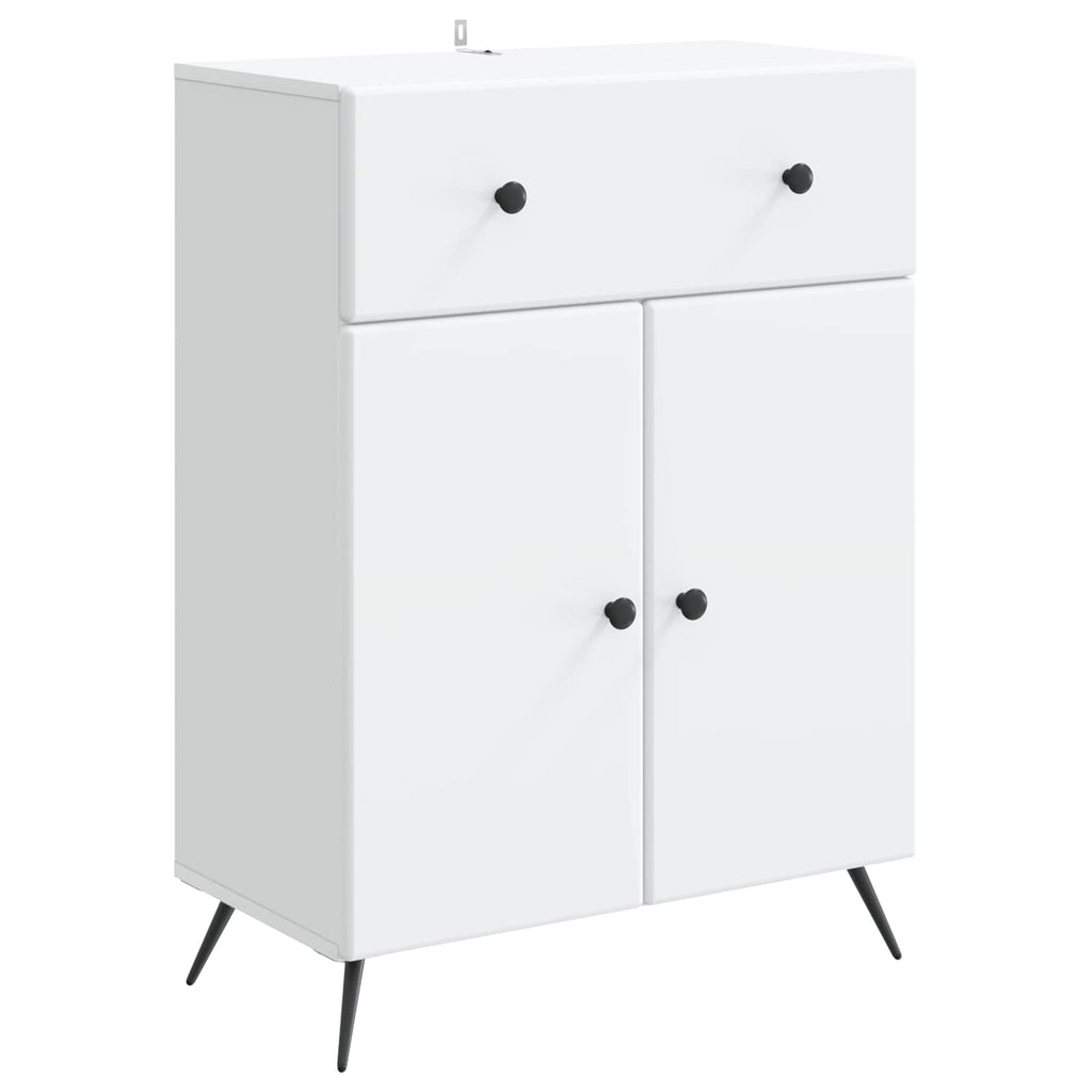 vidaXL Bufet z szufladą Biały 66 x 34,5 x 90 cm Drewno inżynieryjne
