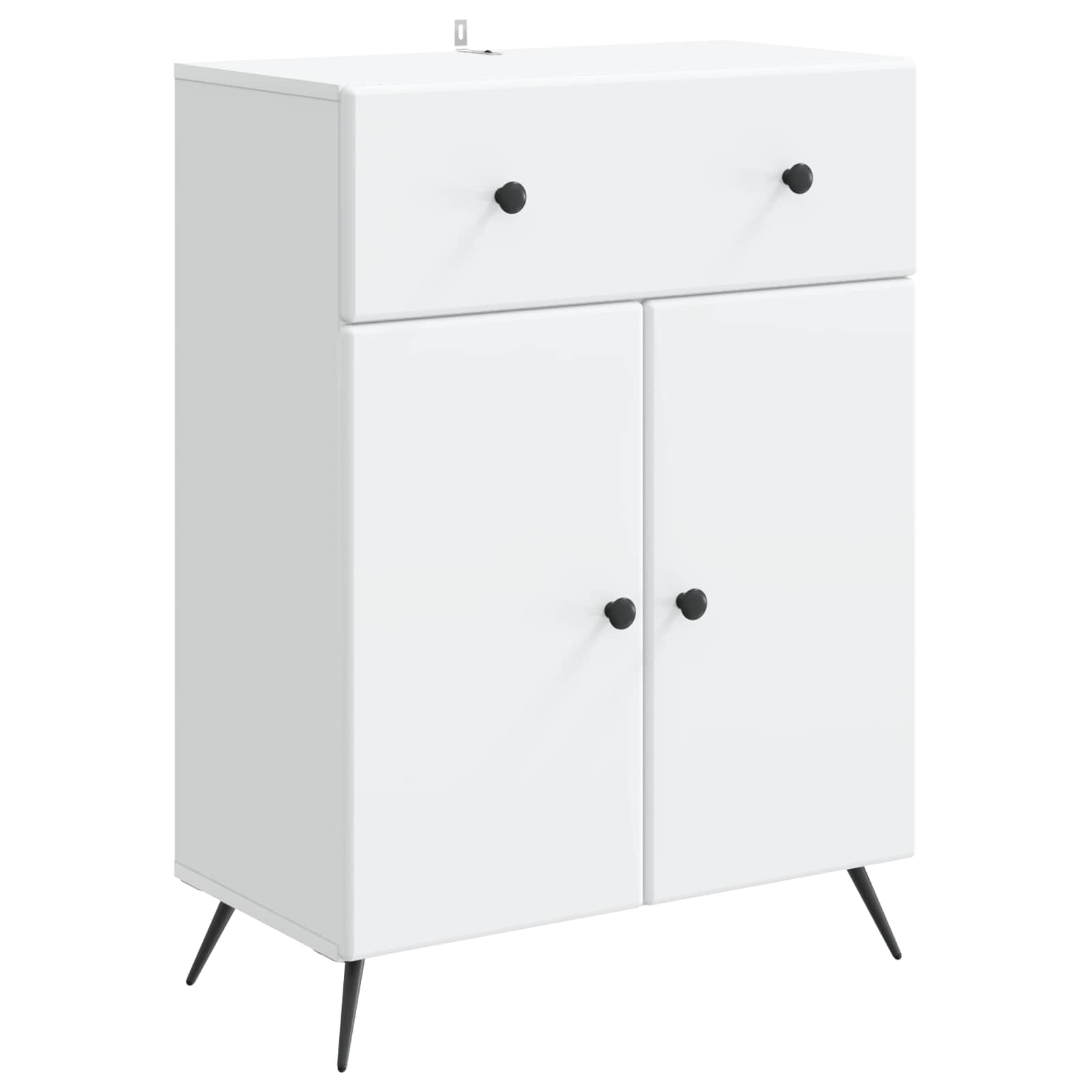 vidaXL Bufet z szufladą Biały 66 x 34,5 x 90 cm Drewno inżynieryjne