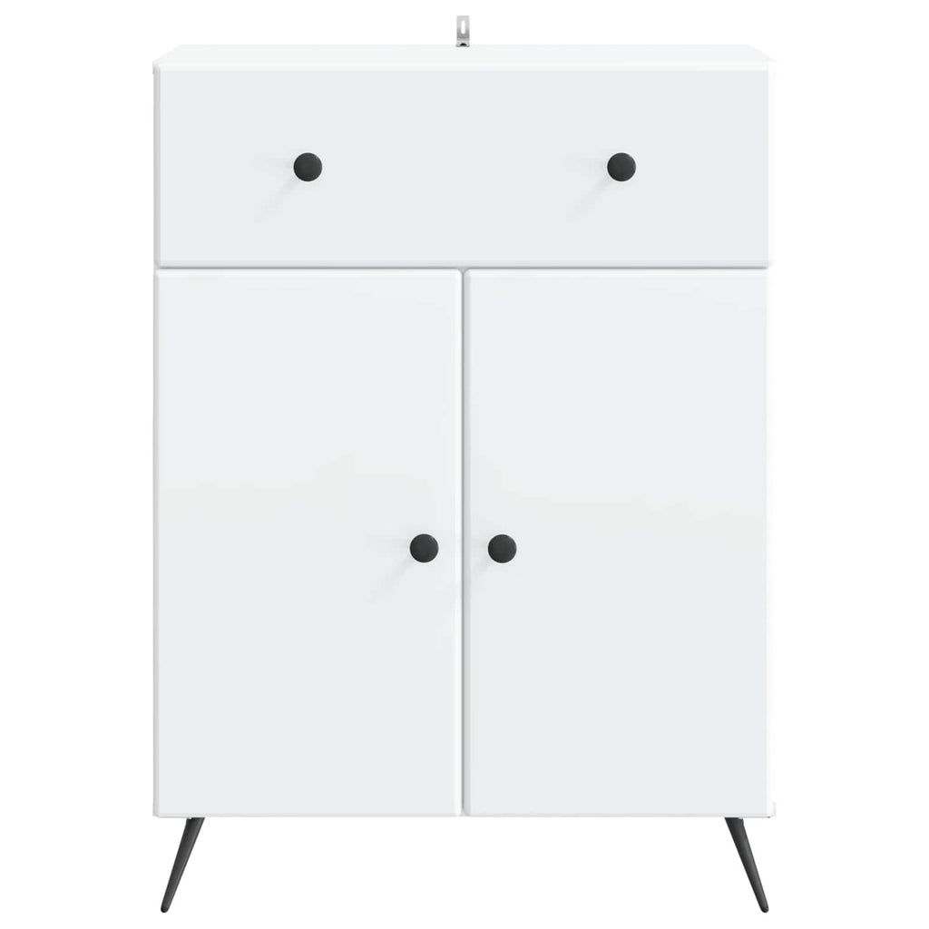 vidaXL Bufet z szufladą Biały 66 x 34,5 x 90 cm Drewno inżynieryjne
