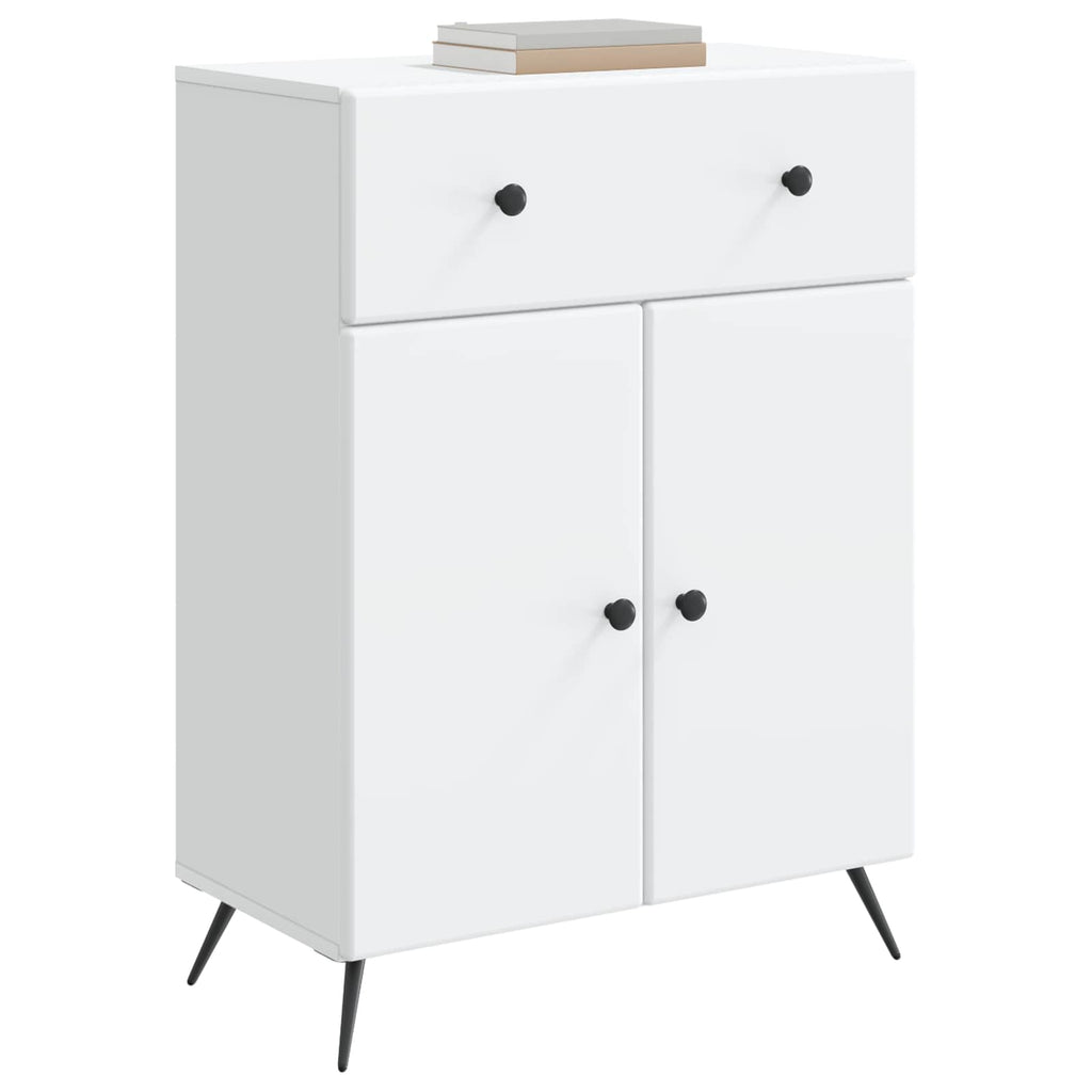 vidaXL Bufet z szufladą Biały 66 x 34,5 x 90 cm Drewno inżynieryjne