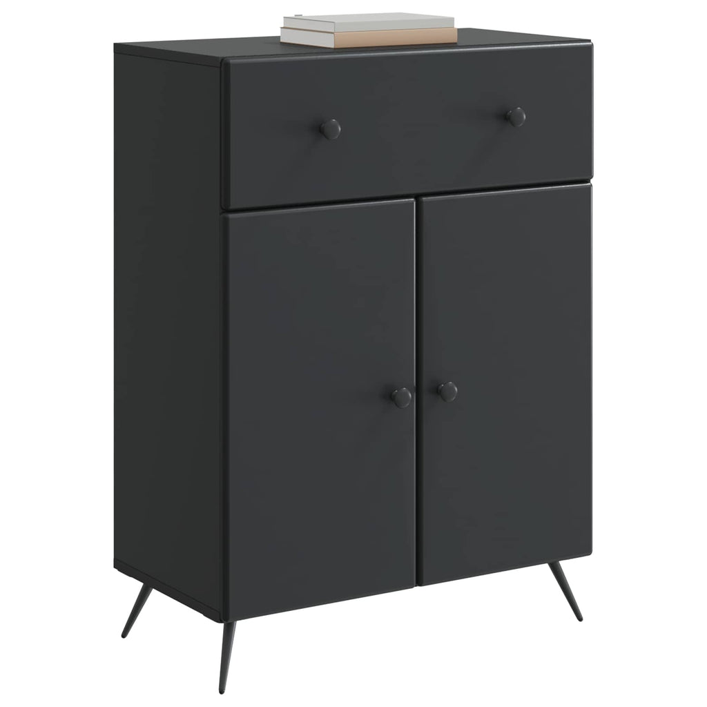 vidaXL Bufet z szufladą Czarny 66 x 34,5 x 90 cm Drewno inżynieryjne