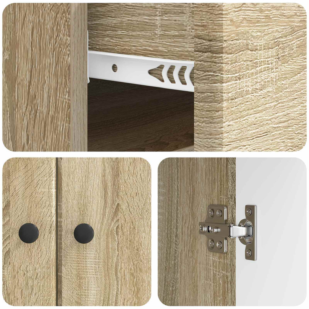 vidaXL Bufet dąb Sonoma 66 x 34,5 x 90 cm Drewno inżynieryjne