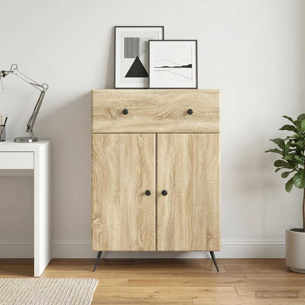vidaXL Bufet dąb Sonoma 66 x 34,5 x 90 cm Drewno inżynieryjne