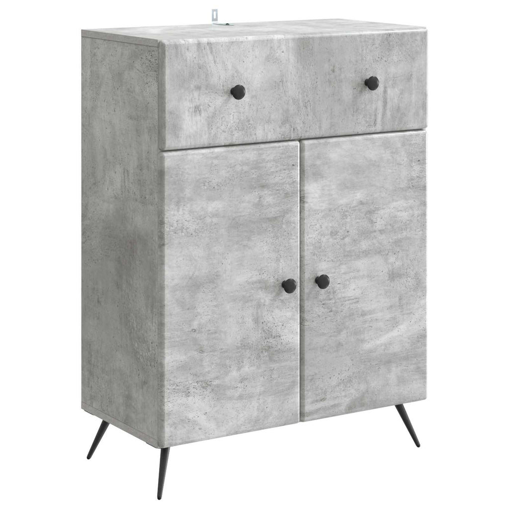 vidaXL Bufet Betonowy szary 66 x 34,5 x 90 cm Drewno inżynieryjne
