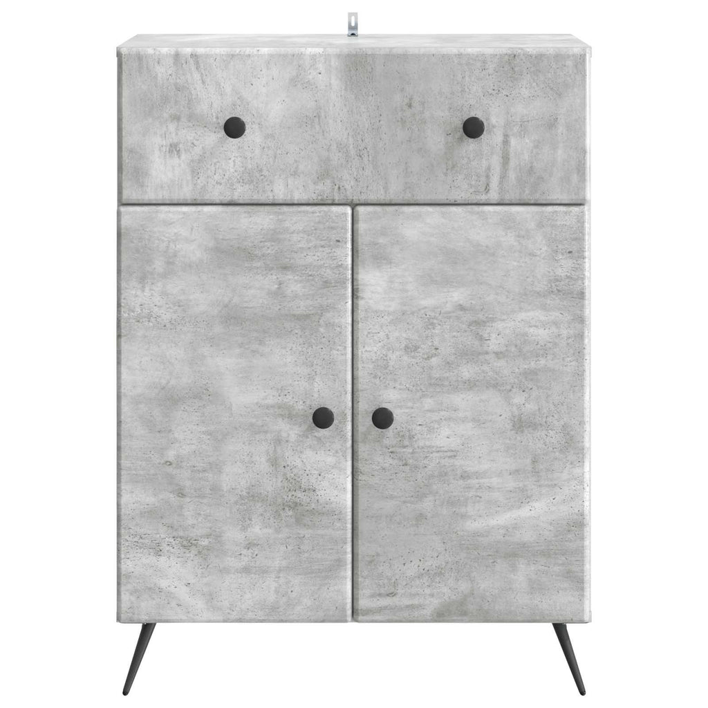 vidaXL Bufet Betonowy szary 66 x 34,5 x 90 cm Drewno inżynieryjne