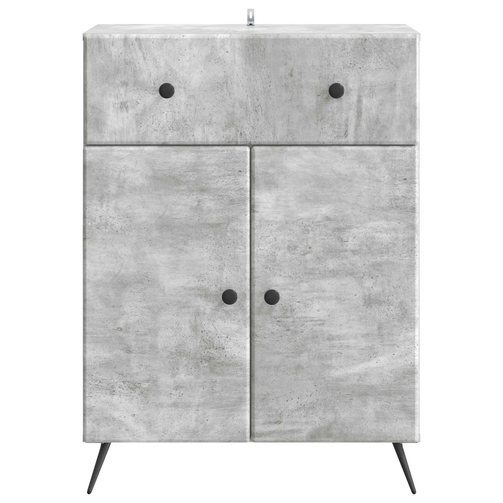 vidaXL Bufet Betonowy szary 66 x 34,5 x 90 cm Drewno inżynieryjne