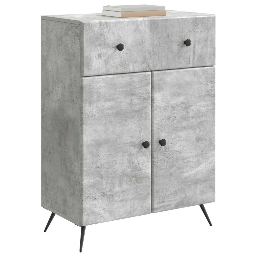 vidaXL Bufet Betonowy szary 66 x 34,5 x 90 cm Drewno inżynieryjne