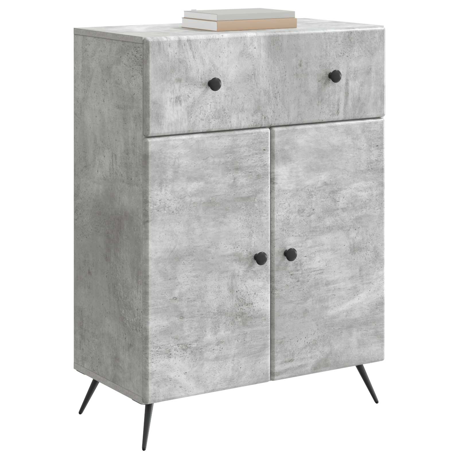 vidaXL Bufet Betonowy szary 66 x 34,5 x 90 cm Drewno inżynieryjne