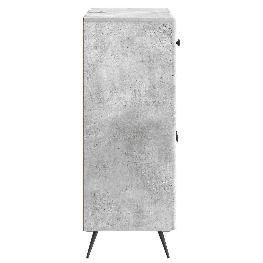 vidaXL Bufet Betonowy szary 66 x 34,5 x 90 cm Drewno inżynieryjne