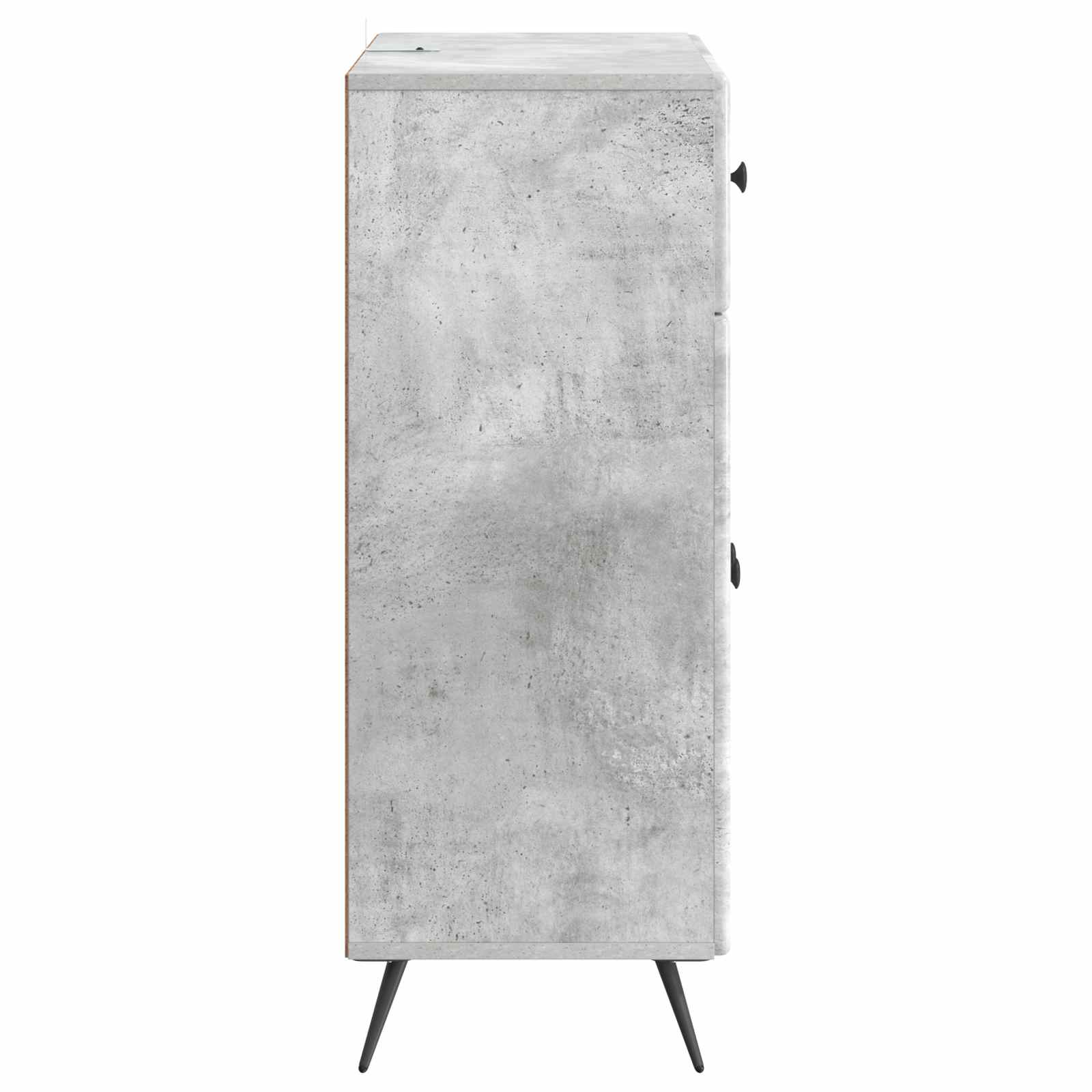 vidaXL Bufet Betonowy szary 66 x 34,5 x 90 cm Drewno inżynieryjne