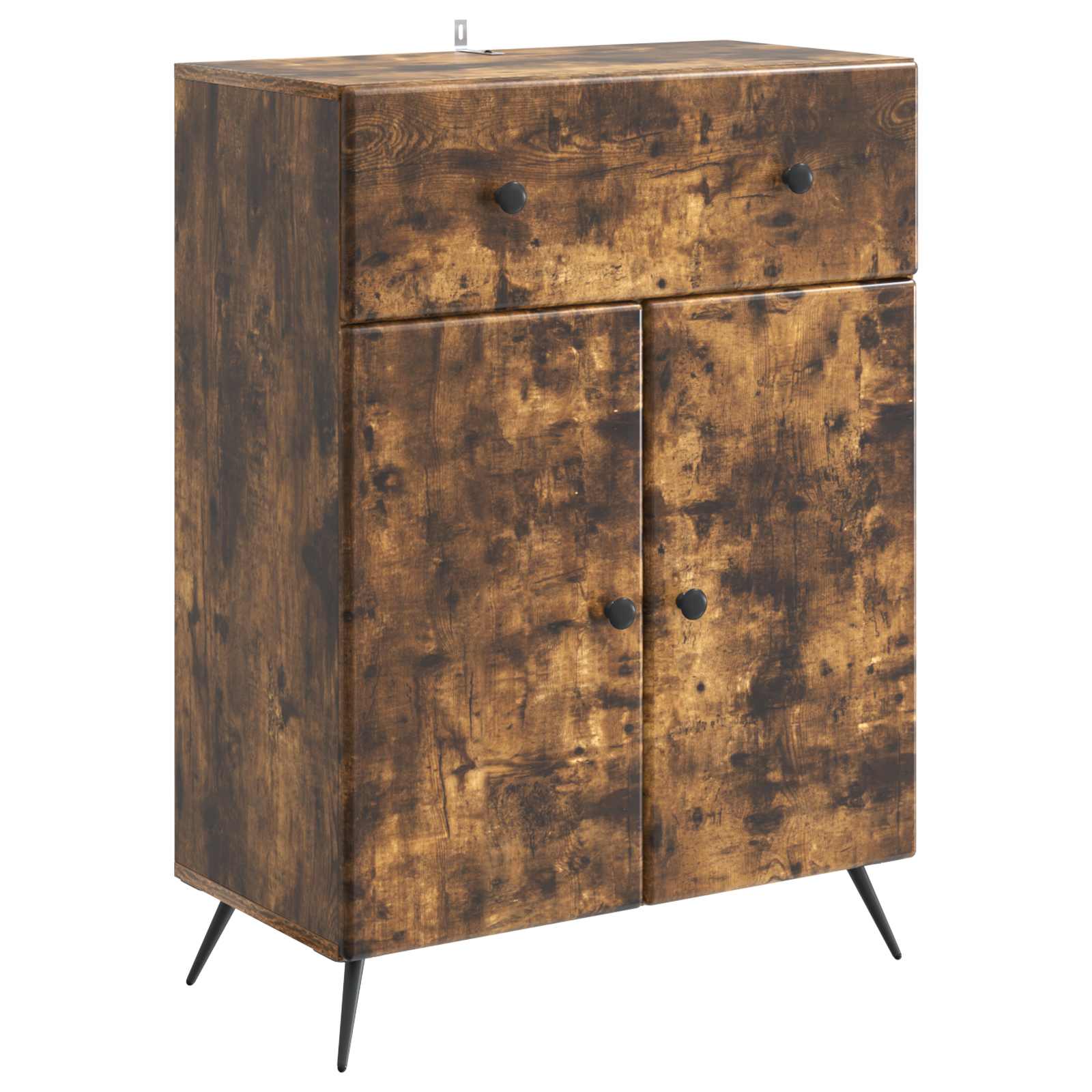 vidaXL Bufet Dąb wędzony 66 x 34,5 x 90 cm Drewno inżynieryjne
