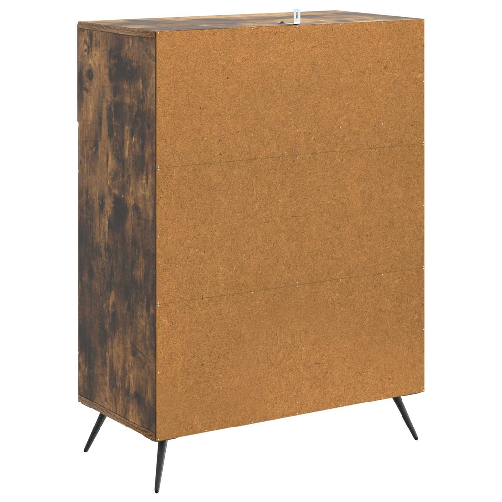 vidaXL Bufet Dąb wędzony 66 x 34,5 x 90 cm Drewno inżynieryjne