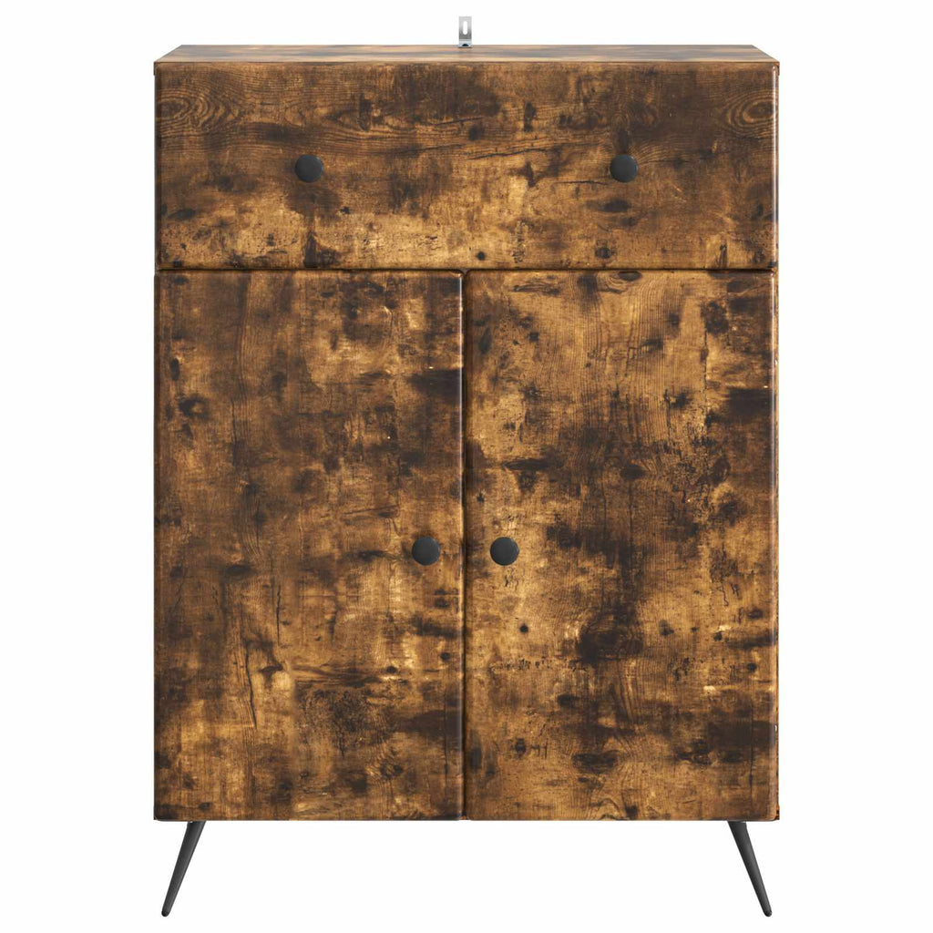 vidaXL Bufet Dąb wędzony 66 x 34,5 x 90 cm Drewno inżynieryjne