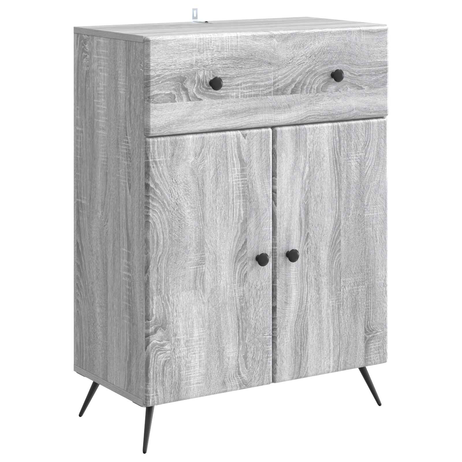 vidaXL Bufet Szary Sonoma 66 x 34,5 x 90 cm Drewno inżynieryjne