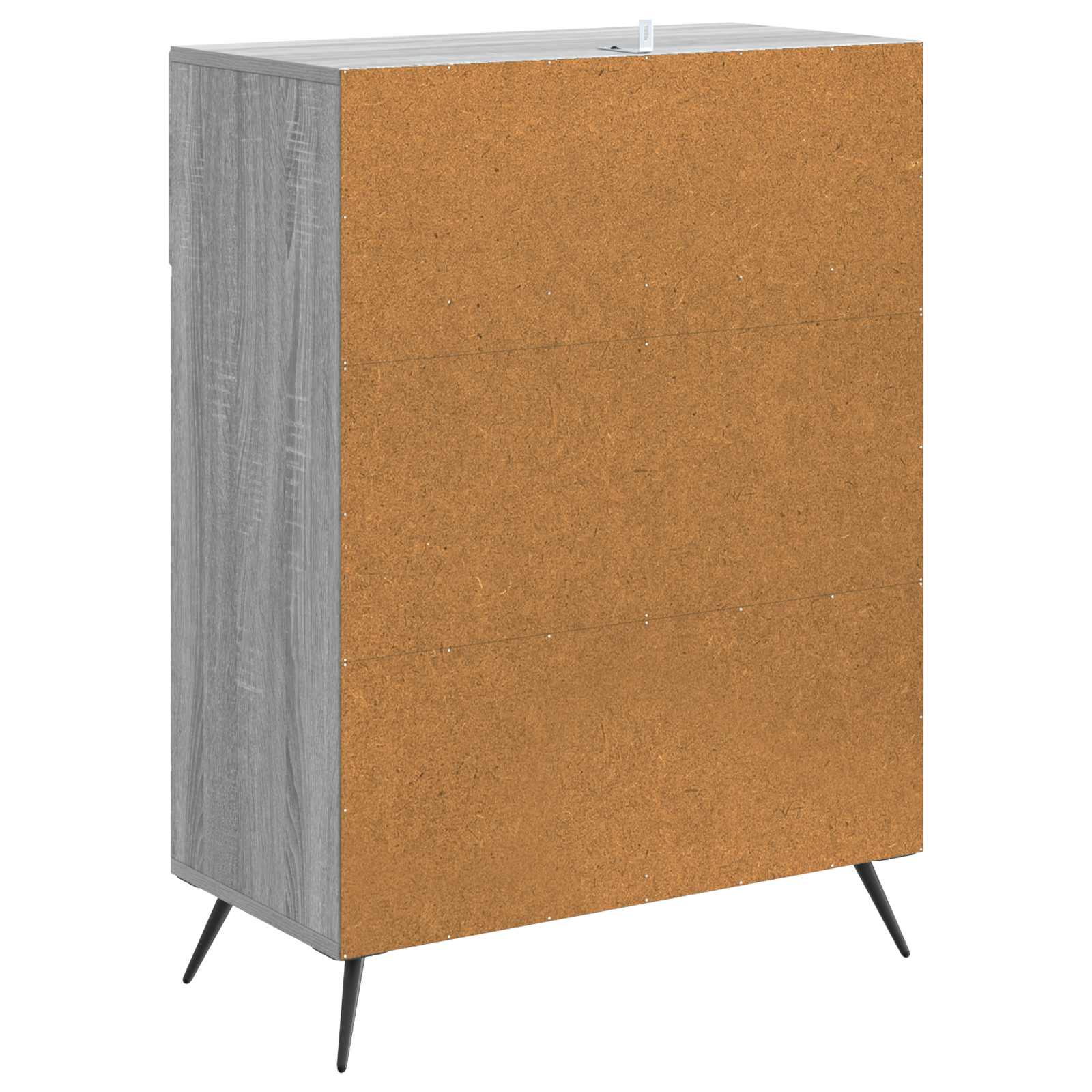 vidaXL Bufet Szary Sonoma 66 x 34,5 x 90 cm Drewno inżynieryjne