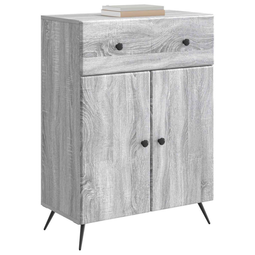 vidaXL Bufet Szary Sonoma 66 x 34,5 x 90 cm Drewno inżynieryjne