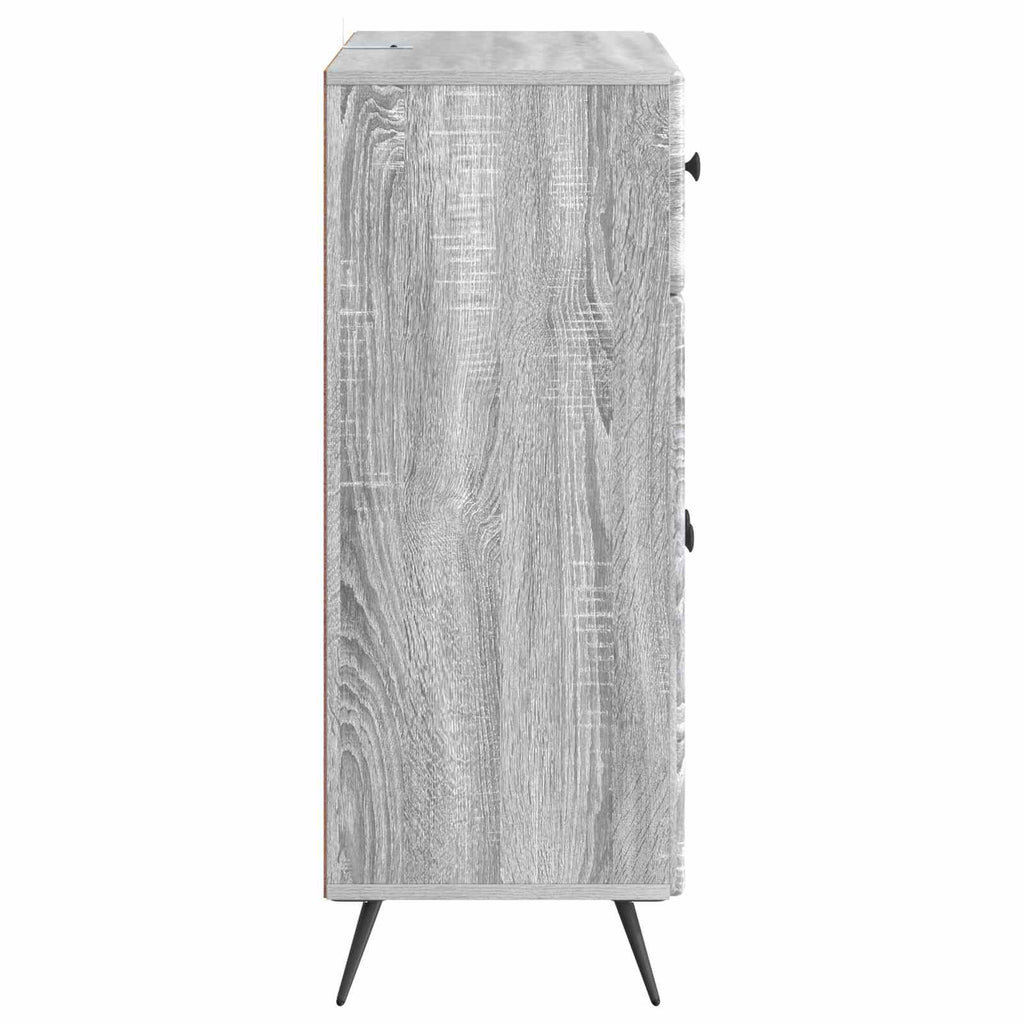 vidaXL Bufet Szary Sonoma 66 x 34,5 x 90 cm Drewno inżynieryjne