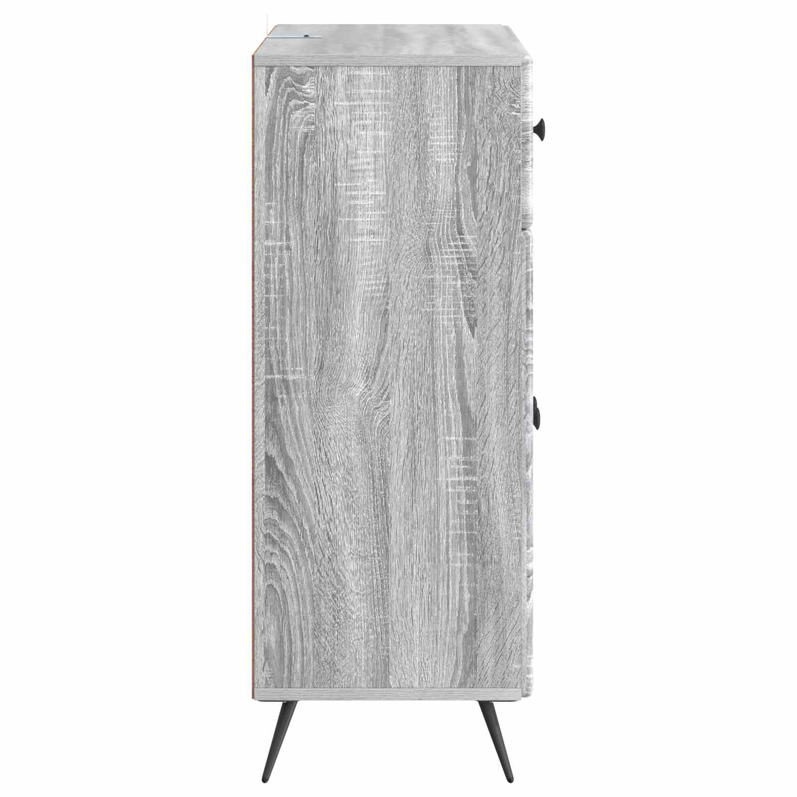 vidaXL Bufet Szary Sonoma 66 x 34,5 x 90 cm Drewno inżynieryjne