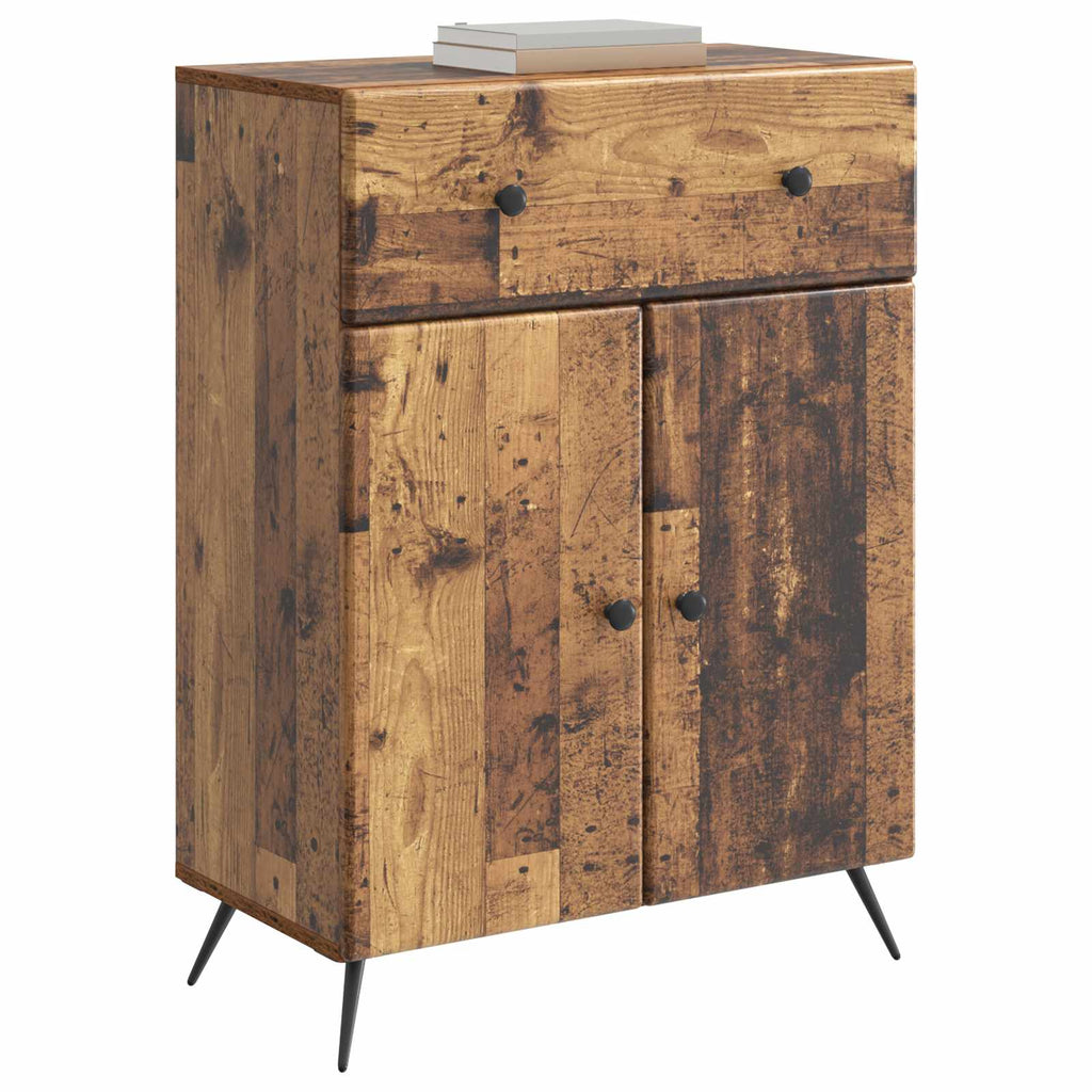 vidaXL Bufet Stare drewno 66 x 34,5 x 90 cm Drewno inżynieryjne
