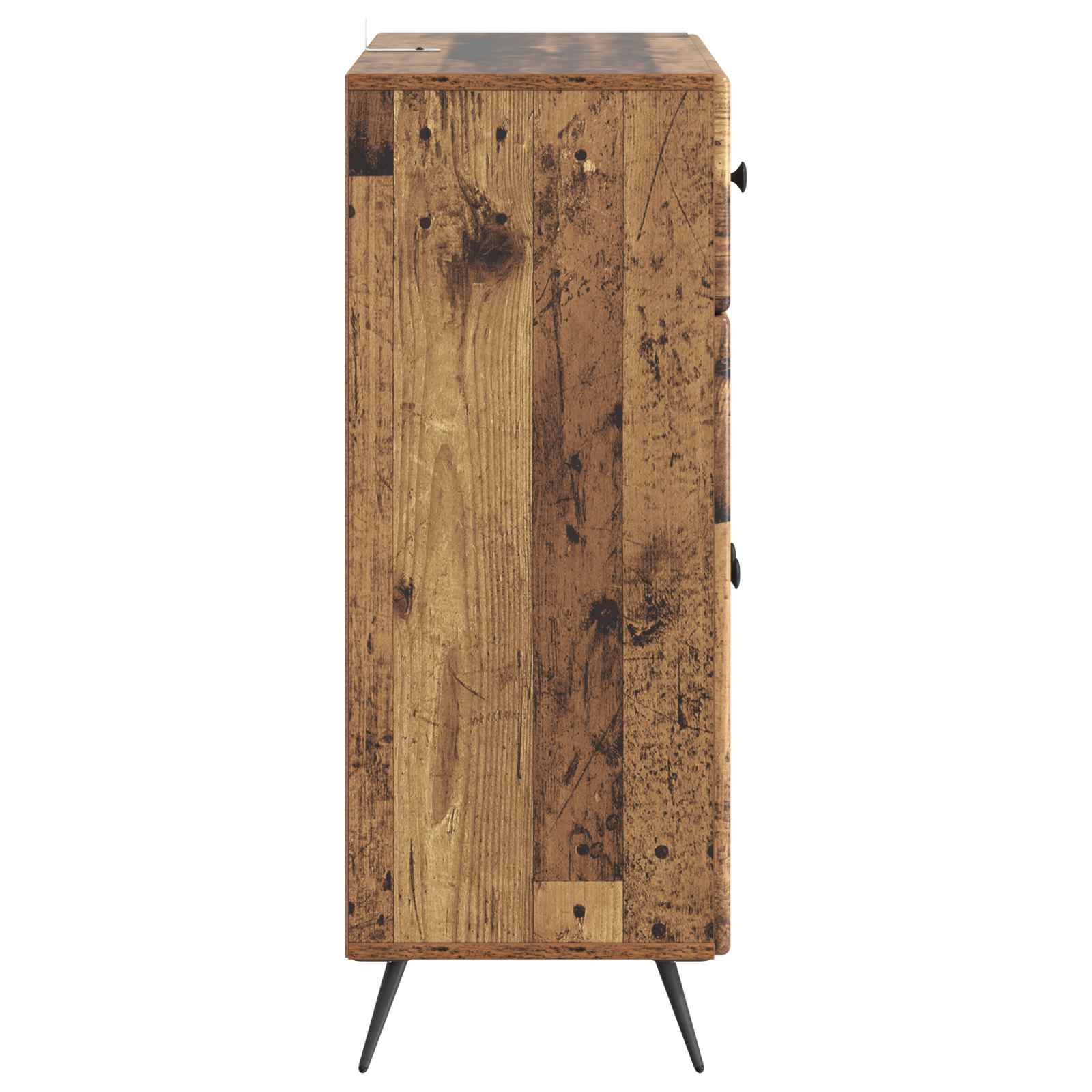 vidaXL Bufet Stare drewno 66 x 34,5 x 90 cm Drewno inżynieryjne