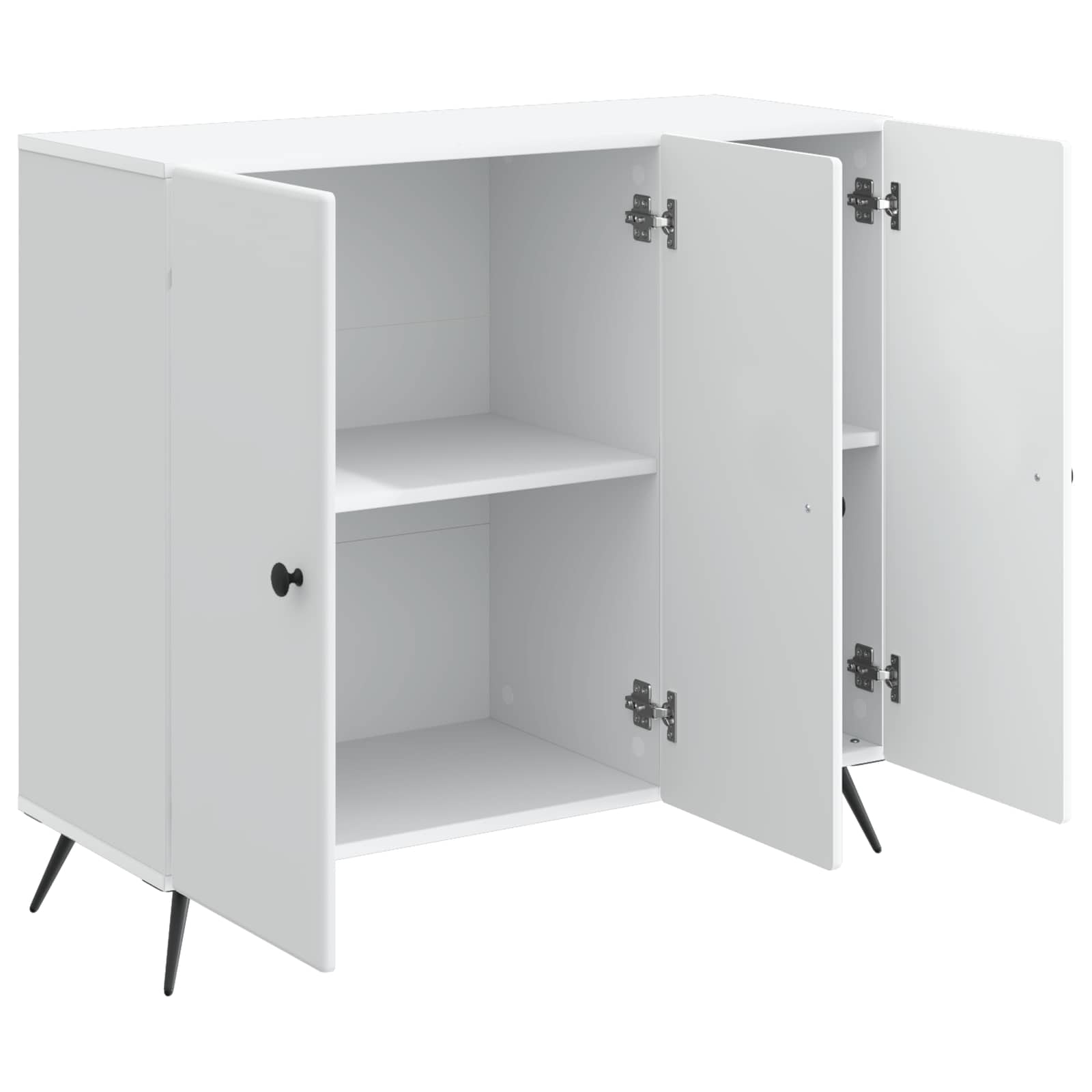 vidaXL Bufet Biały 89 x 34,5 x 80 cm Drewno inżynieryjne