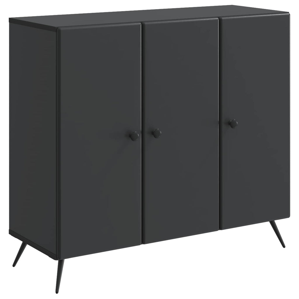 vidaXL Bufet Czarny 89 x 34,5 x 80 cm Drewno inżynieryjne