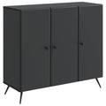 vidaXL Bufet Czarny 89 x 34,5 x 80 cm Drewno inżynieryjne