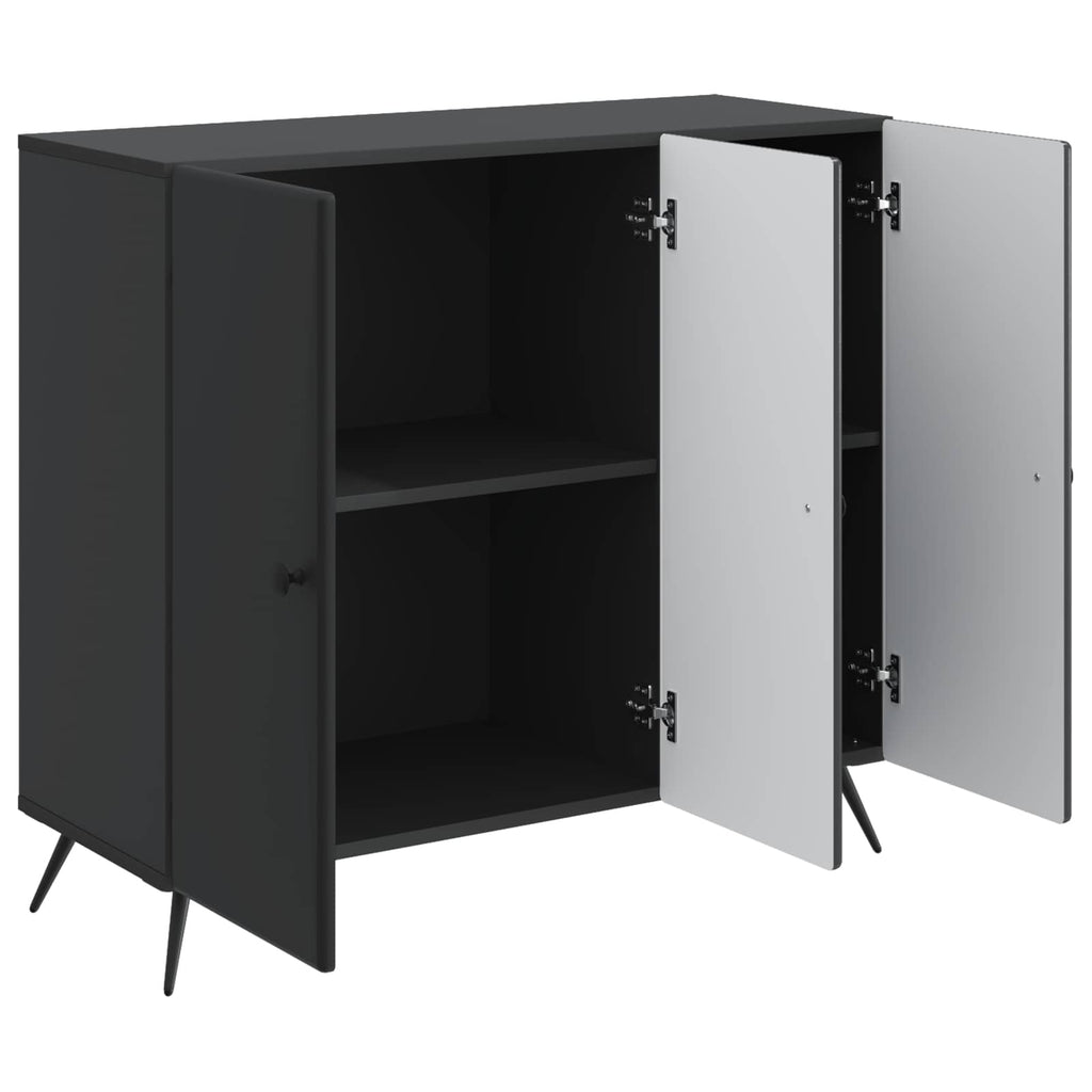 vidaXL Bufet Czarny 89 x 34,5 x 80 cm Drewno inżynieryjne