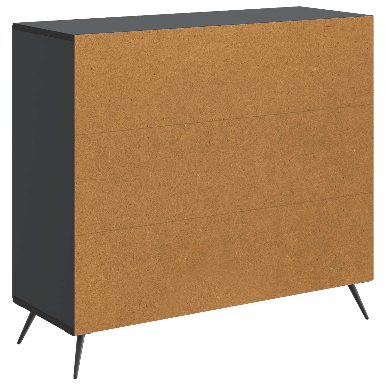 vidaXL Bufet Czarny 89 x 34,5 x 80 cm Drewno inżynieryjne