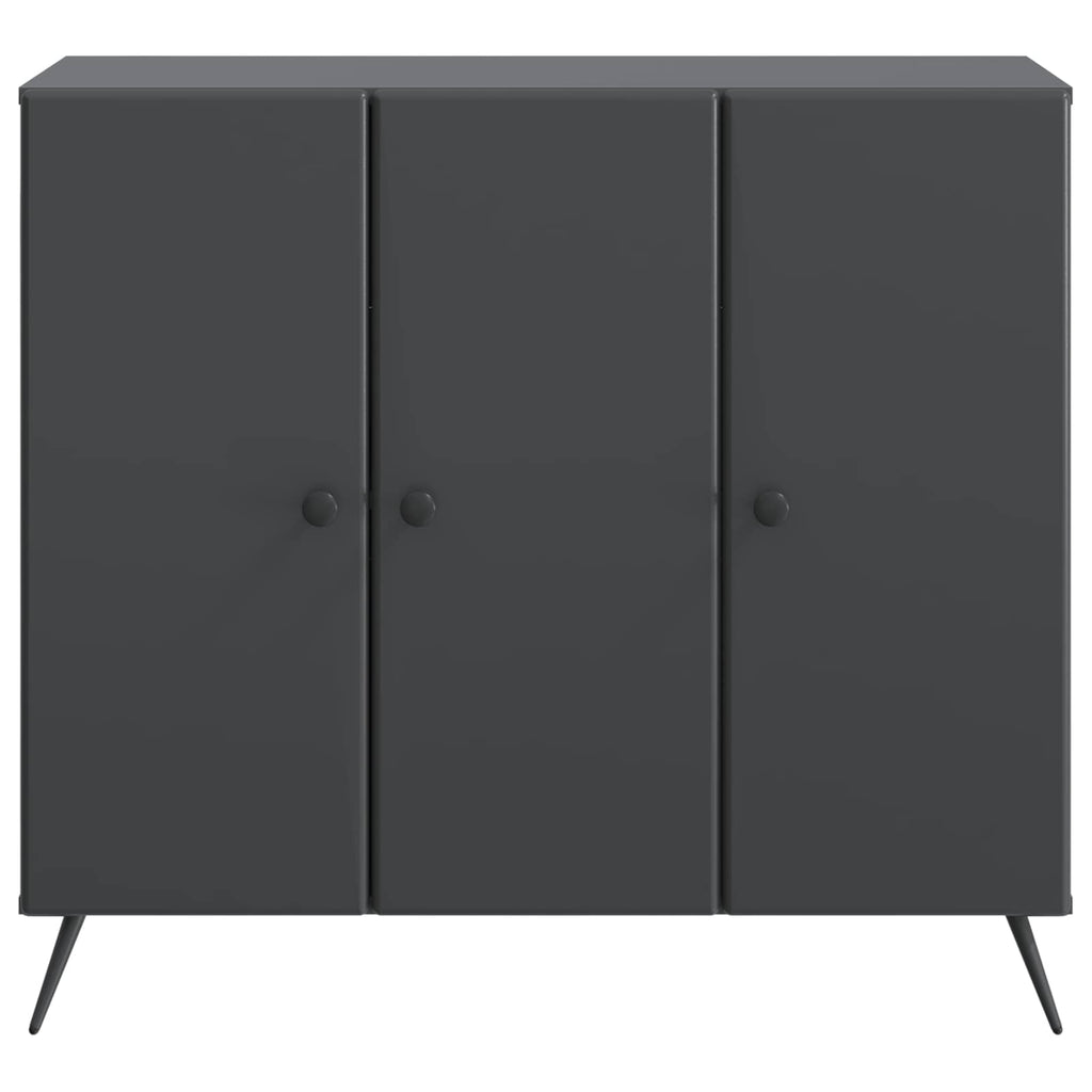 vidaXL Bufet Czarny 89 x 34,5 x 80 cm Drewno inżynieryjne