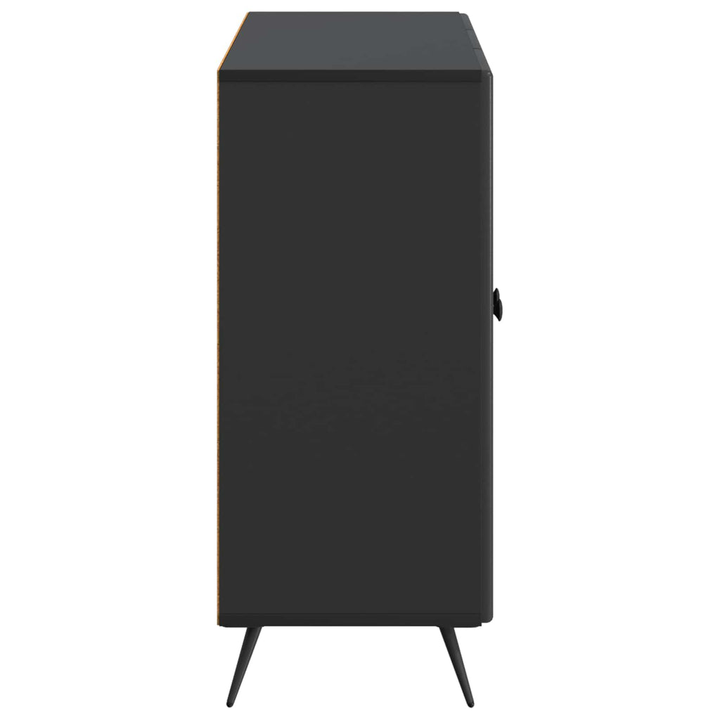vidaXL Bufet Czarny 89 x 34,5 x 80 cm Drewno inżynieryjne