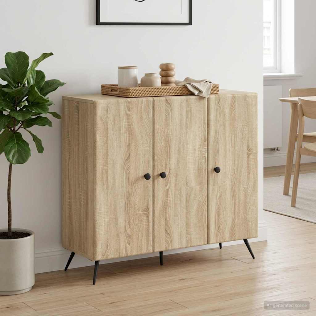 vidaXL Bufet dąb Sonoma 89 x 34,5 x 80 cm Drewno inżynieryjne