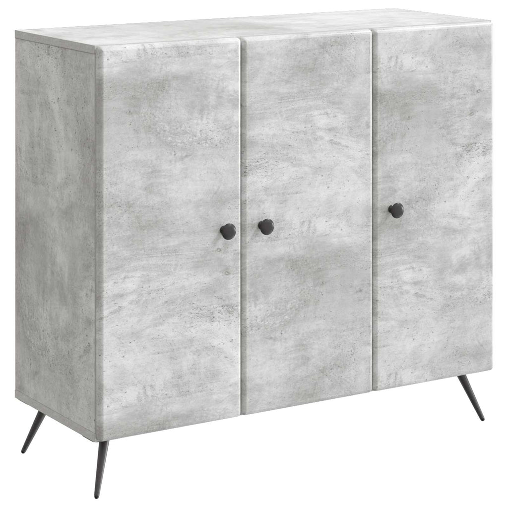 vidaXL Bufet Betonowy szary 89 x 34,5 x 80 cm Drewno inżynieryjne