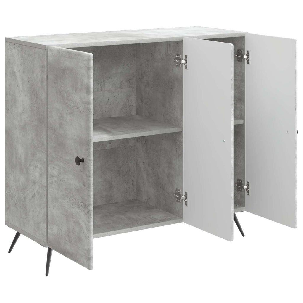 vidaXL Bufet Betonowy szary 89 x 34,5 x 80 cm Drewno inżynieryjne