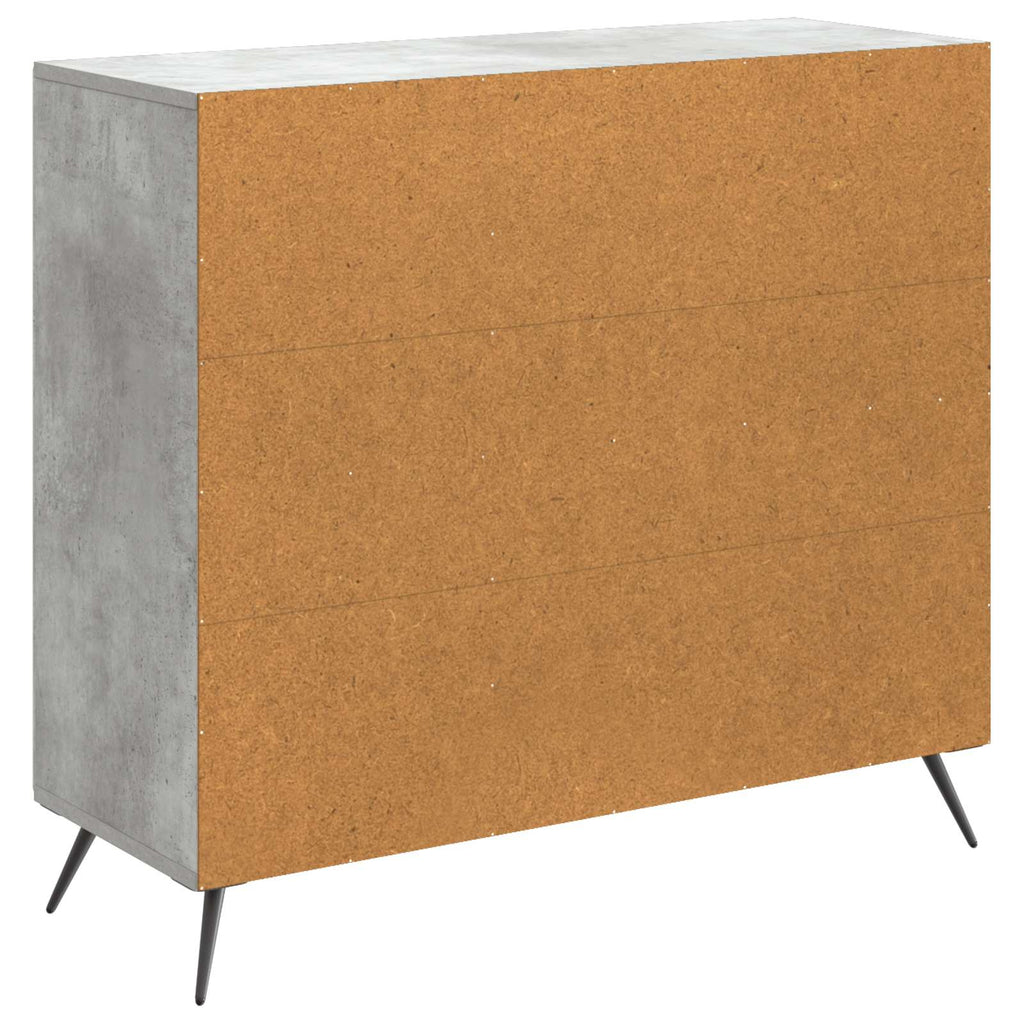 vidaXL Bufet Betonowy szary 89 x 34,5 x 80 cm Drewno inżynieryjne
