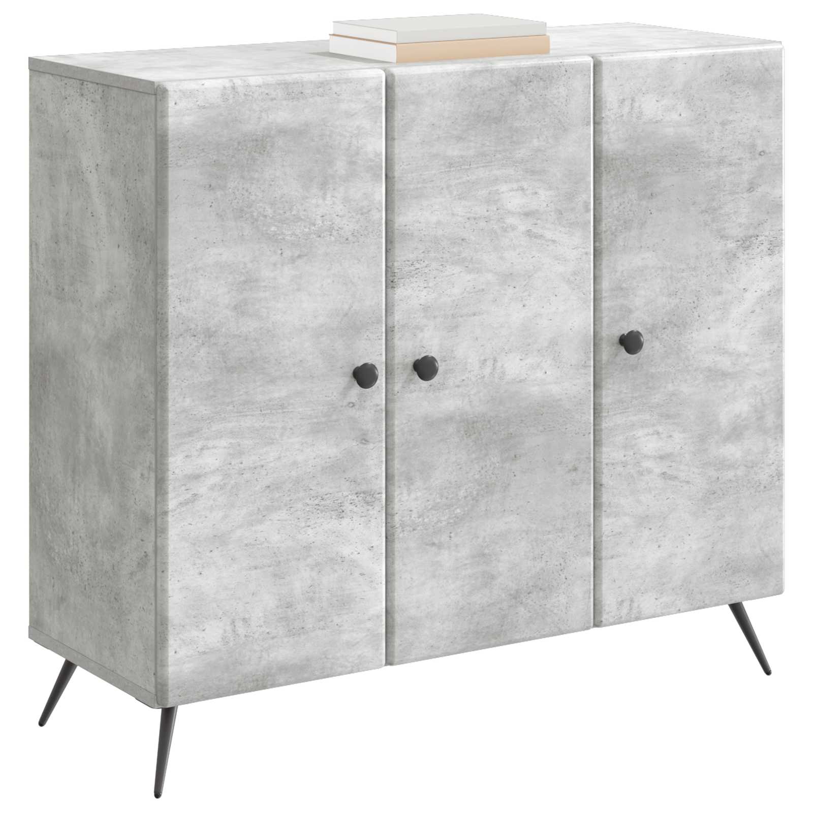 vidaXL Bufet Betonowy szary 89 x 34,5 x 80 cm Drewno inżynieryjne