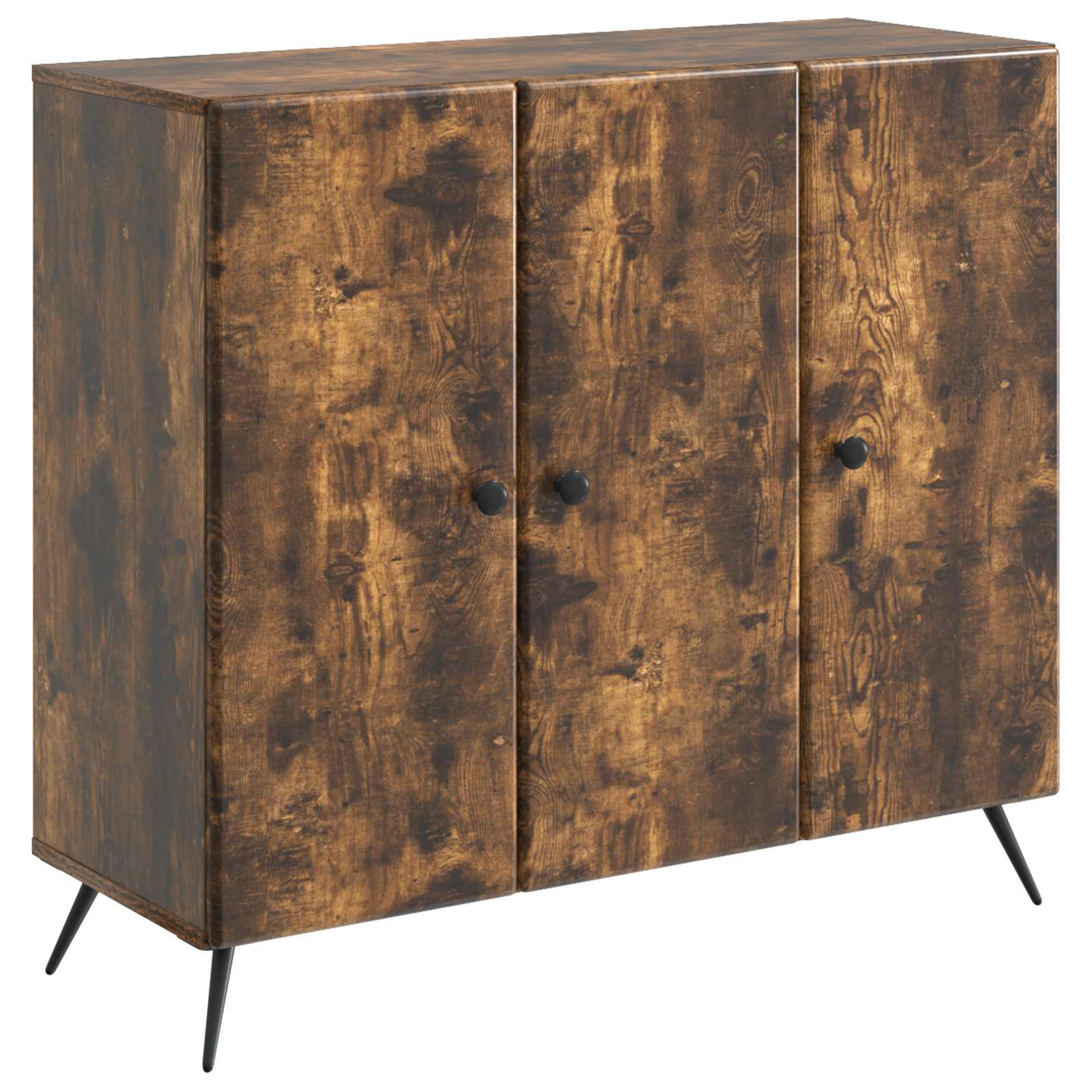 vidaXL Bufet Dąb wędzony 89 x 34,5 x 80 cm Drewno inżynieryjne