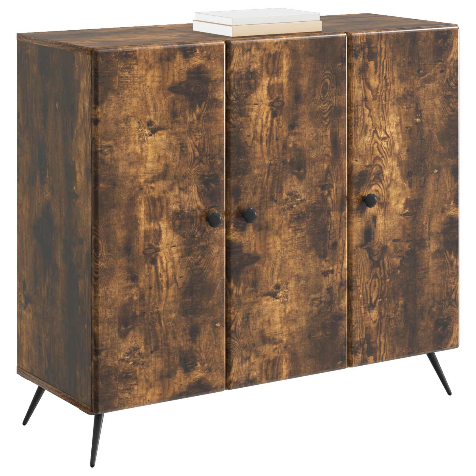vidaXL Bufet Dąb wędzony 89 x 34,5 x 80 cm Drewno inżynieryjne