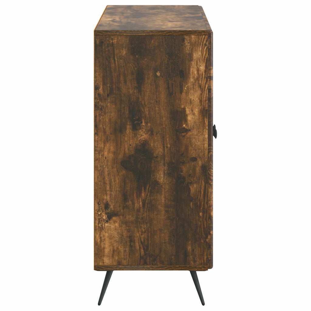 vidaXL Bufet Dąb wędzony 89 x 34,5 x 80 cm Drewno inżynieryjne