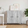 vidaXL Bufet Szary Sonoma 89 x 34,5 x 80 cm Drewno inżynieryjne
