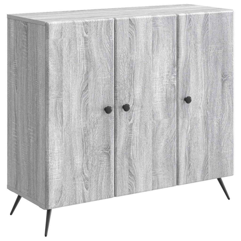 vidaXL Bufet Szary Sonoma 89 x 34,5 x 80 cm Drewno inżynieryjne