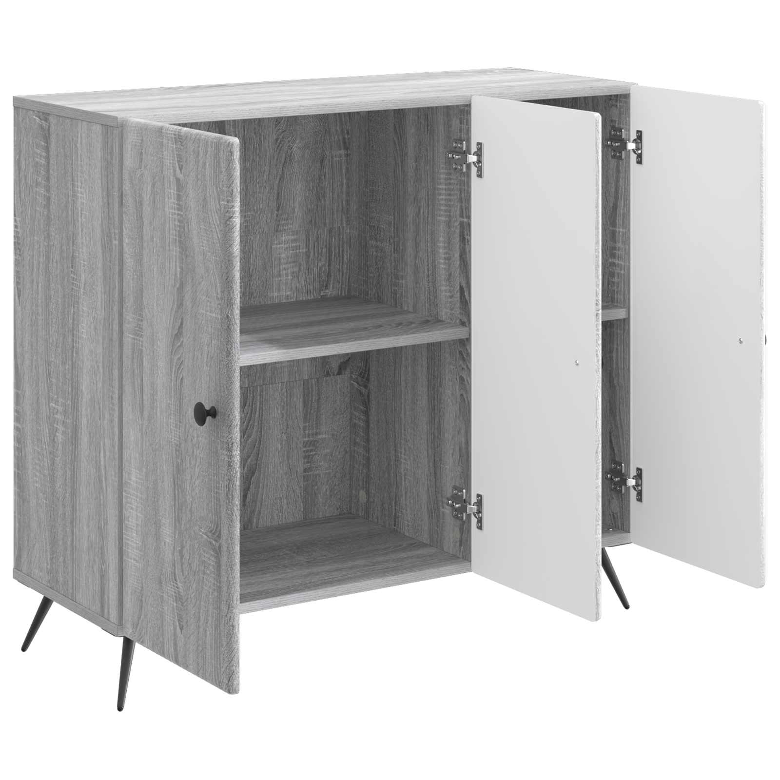 vidaXL Bufet Szary Sonoma 89 x 34,5 x 80 cm Drewno inżynieryjne
