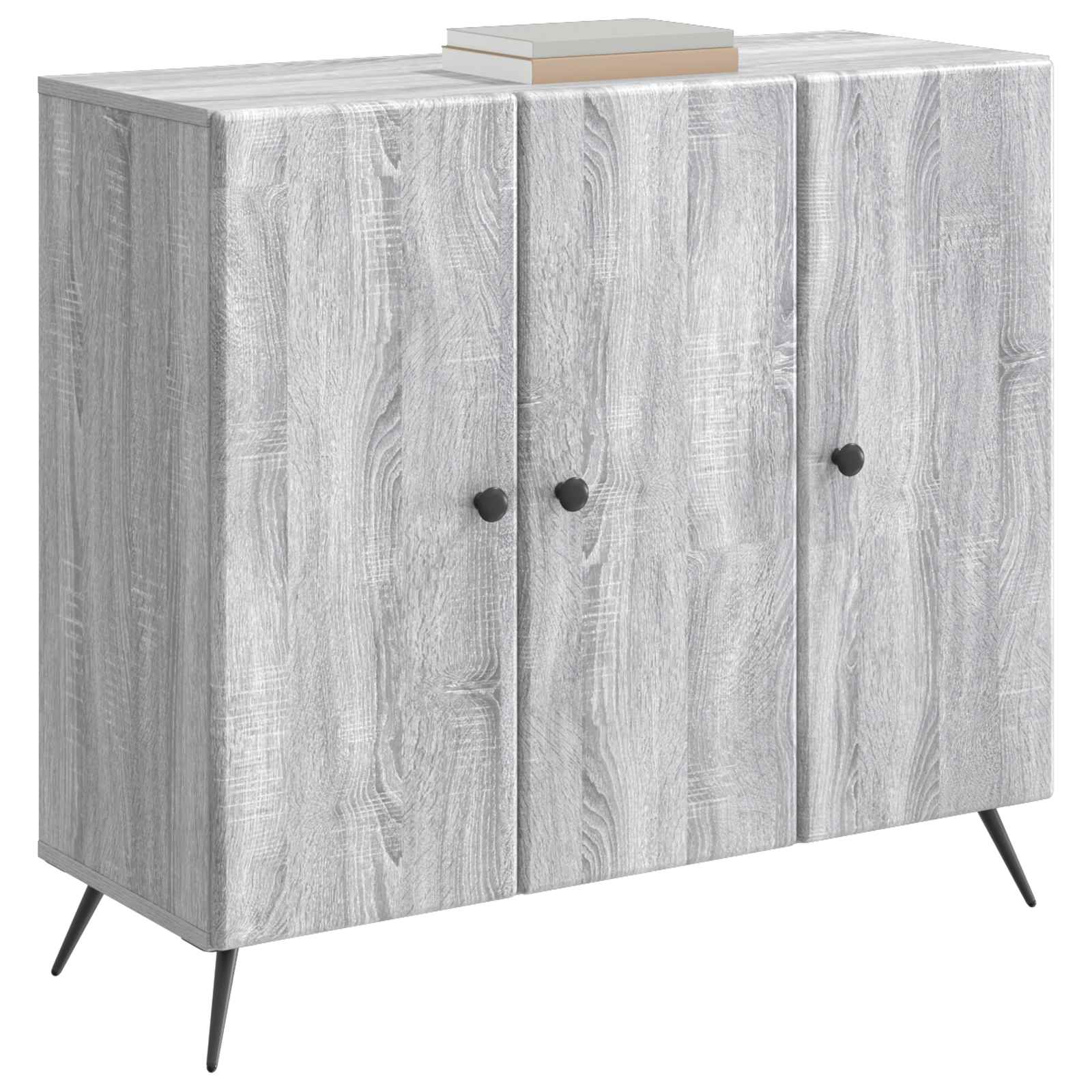 vidaXL Bufet Szary Sonoma 89 x 34,5 x 80 cm Drewno inżynieryjne